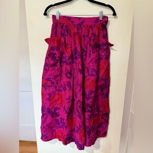 Vintage Escada! Gorgeous floral design and fun front pockets. One of a kind!!!